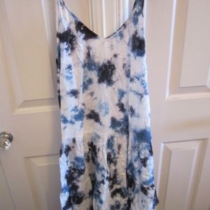 Raviya Women's Tye Dye Blue & White Sundress/Cover Up~Size Medium~New